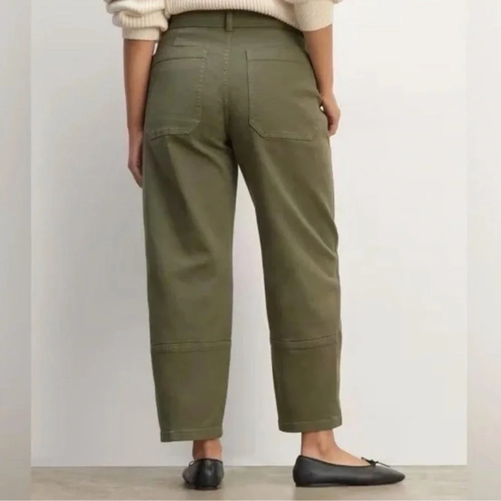Everlane Barrel Pant Olive Green - Picture 2 of 7